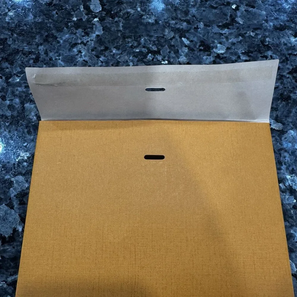 Louis Vuitton Shopping Gift Envelope Adhesive Tape Bag 2026 Orange 9 x 7.5 x 3